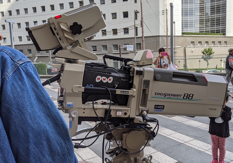 朝ドラ「スカーレット 」の撮影スタジオのNHK大阪ホール