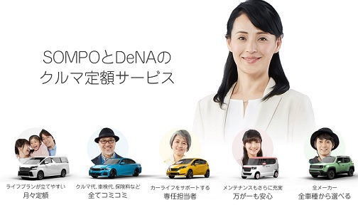 車サブスク比較【SOMPOで乗ーる】