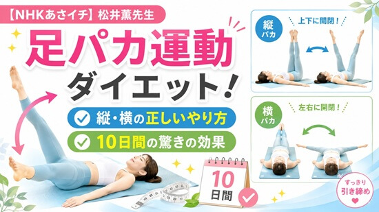 【あさイチ】タテの足パカ運動の正しいやり方の画像