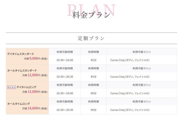 『PREMIO』月額定額サブスク料金