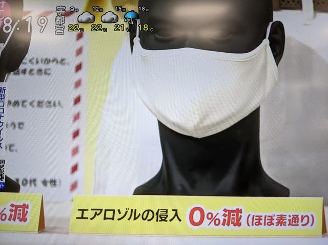 通常型×布マスク（ポリエルテル100％）
