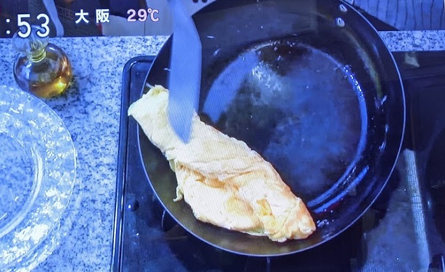 【あさイチ】オムレツをフライパンでコールドスタート（弱火調理）する方法＆レシピ