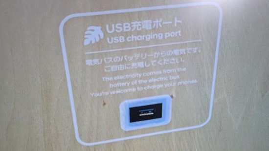 USB充電ポートの画像