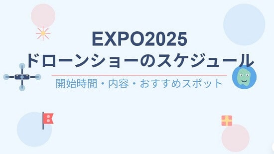 万博ドローンのスケジュール画像