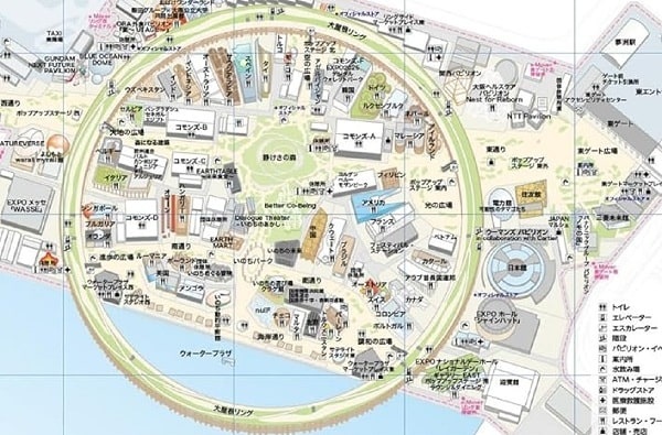 パビリオン名入万博会場マップの画像