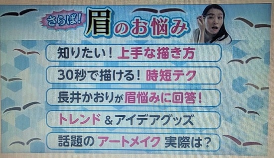 引用【あさイチ】眉の描き方