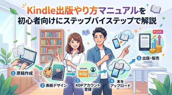 Kindle出版やり方マニュアルを初心者向けにステップバイステップで解説