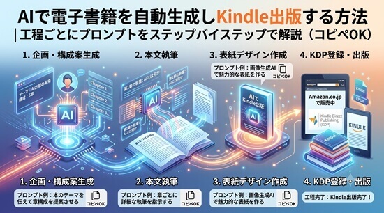 AIで電子書籍を作成してKindle出版する全工程