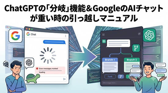【ChatGPT専用】「分岐(ぶんき)」ボタンで新しくやり直すマニュアル