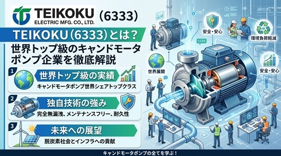 TEIKOKU（6333）とは？世界トップ級のキャンドモータポンプ企業を徹底解説