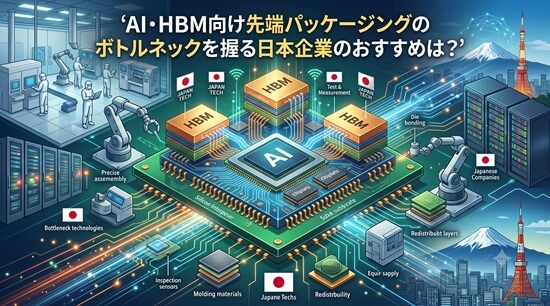 AI・HBM向け先端パッケージングのボトルネックを握る日本企業のおすすめ