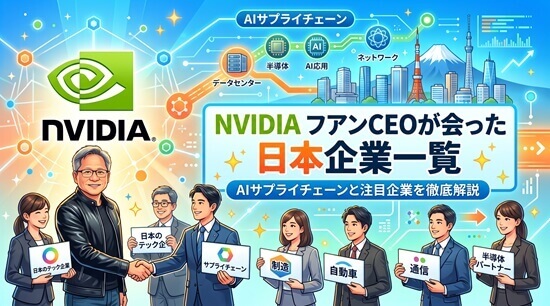 NVIDIAフアンCEOが会った日本企業一覧